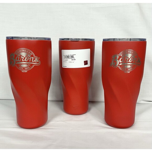 Birmingham Barons Minor League Baseball Travel Tumbler Cup New Lot of 3 Metal - Picture 1 of 7